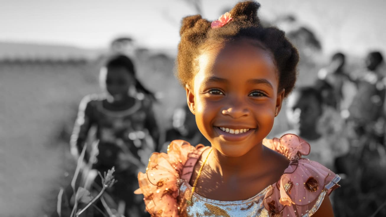 Nigerian girls in classroom